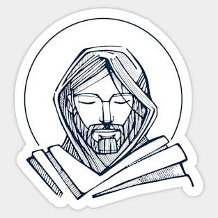 Jesus Christ illustration Sticker